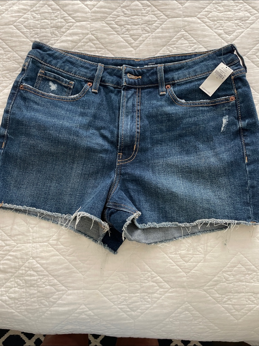 Old Navy Dark Blue Denim OG Straight  Shorts NWT